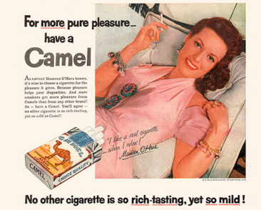 maureen ohara camel ad